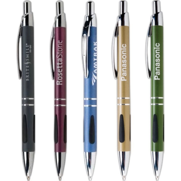 Vienna Rhine is a classic ballpoint that features silver accents, black... from ASI 61966 HPG / Hub Pen
