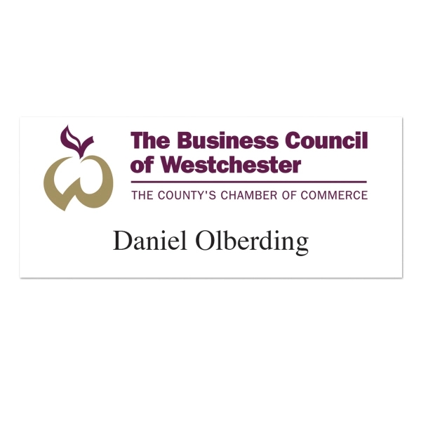 Deluxe screen-printed 1/16" badge with fastener is assorted shapes and sizes.... from ASI 59080 Halls & Company