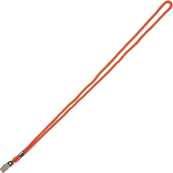 36" x 1/8" nylon lanyard with round bulldog clip.... from ASI 59080 Halls & Company