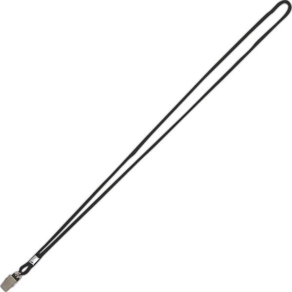 36" x 1/8" nylon lanyard with round bulldog clip.... from ASI 59080 Halls & Company