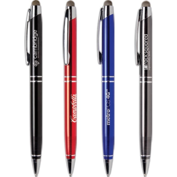 The Smoothscript stylus pen is a classically styled, Twist-action metal pen... from ASI 61966 HPG / Hub Pen