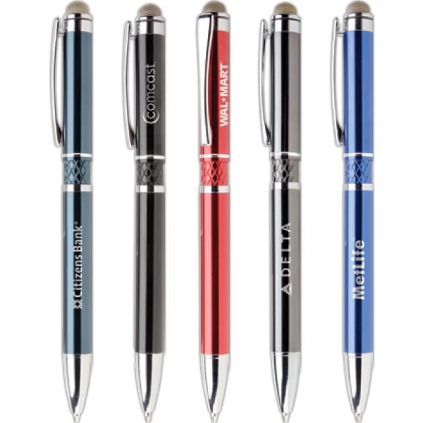 Farella Ballpoint Stylus is a high gloss, chrome pen with a... from ASI 61966 HPG / Hub Pen