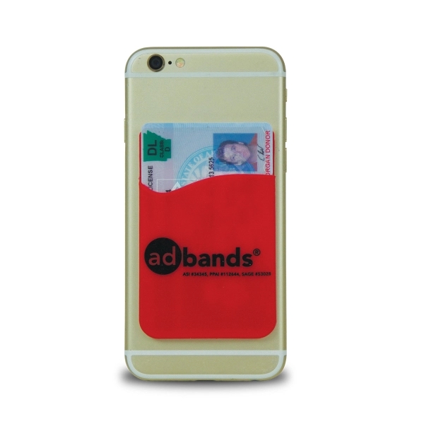 This silicone phone wallet is made of durable silicone. It attaches... from ASI 34345 Ad Bands Plus / Ad-Bands Alliance Rubber