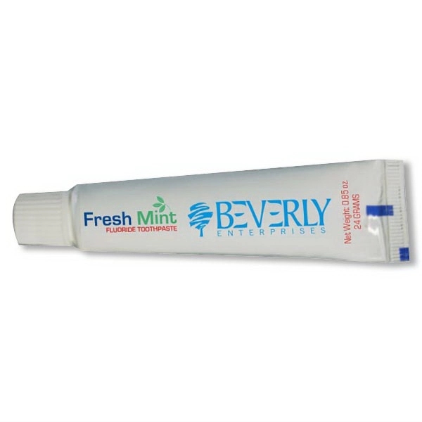 Fresh mint tooth paste with logo... from ASI 57713 Glow Promotions / Glow Promotions