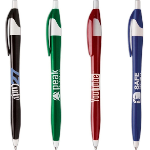 Javalina Executive Pen is an hour glass shaped barrel 4 barrel... from ASI 61966 HPG / Hub Pen