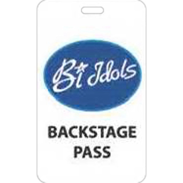 Small screen-printed write-on/wipe off .040" thick poly tags in assorted sizes... from ASI 59080 Halls & Company