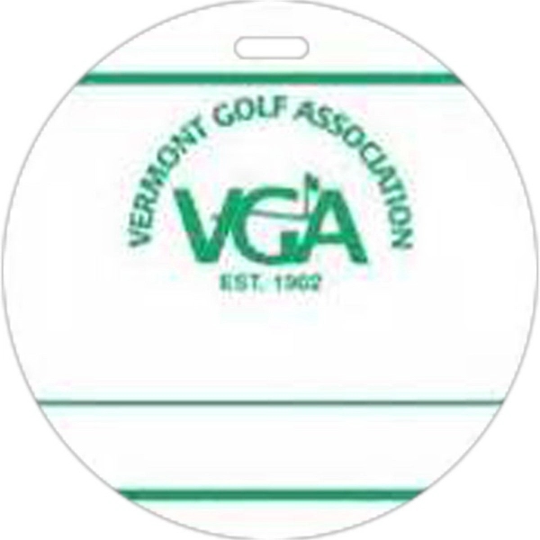 Small screen-printed write-on/wipe off .040" thick poly tags in assorted sizes... from ASI 59080 Halls & Company