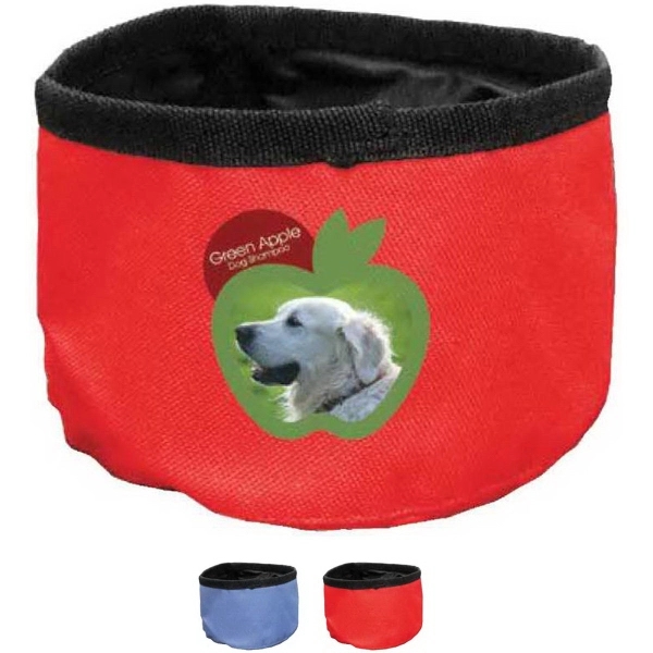 6 1/2" x 4" foldable nylon pet food bowl.... from ASI 55675 Galaxy Balloons Inc / Galactic Fun Time Line