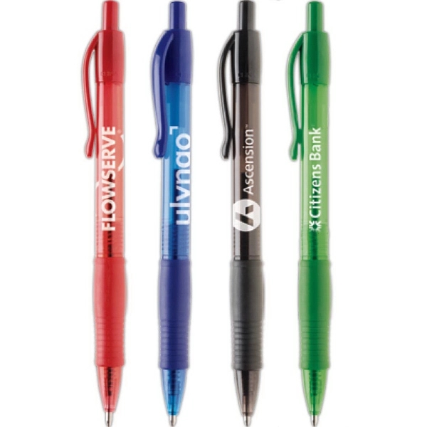 Katana Pen features a translucent barrel, no slip grip and stylish... from ASI 61966 HPG / Hub Pen