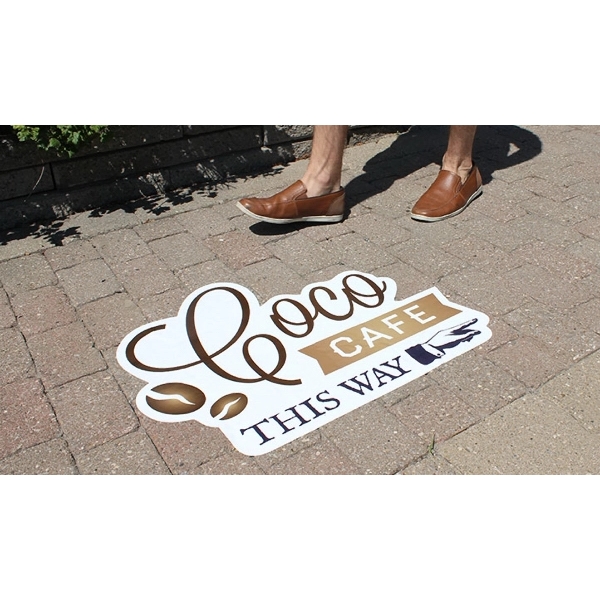 Aluminum based decal for floors that can withstand foot traffic.... from ASI 89791 StickerYou