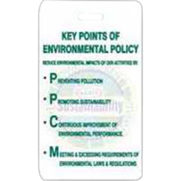 Laminated event tag with a loop strap and an oval shape.... from ASI 59080 Halls & Company