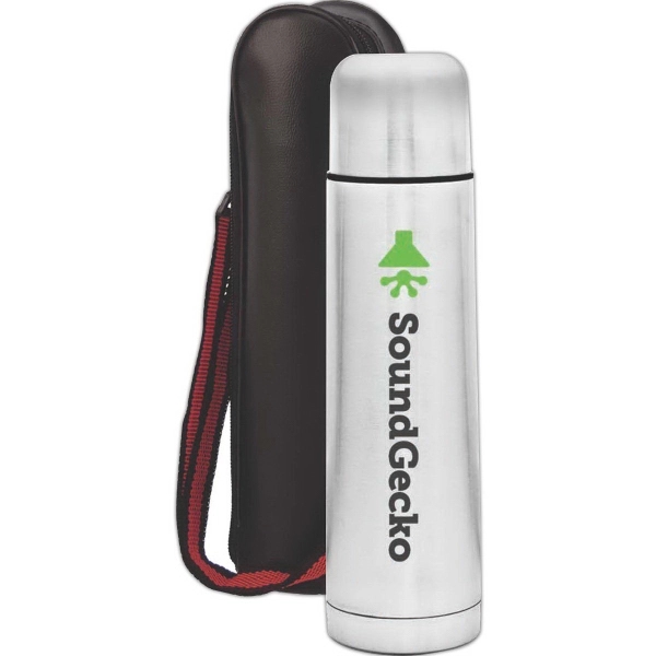 1/2 liter (16.9 oz.) insulated beverage container made of stainless steel... from ASI 71920 Moderne Glass Company Inc / Glass America®