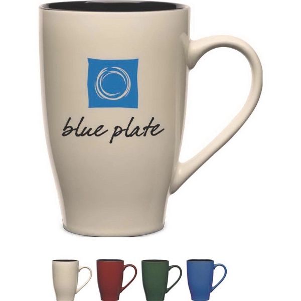 24 oz. ceramic mug with a brilliant earth tone exterior with... from ASI 71920 Moderne Glass Company Inc / Glass America®