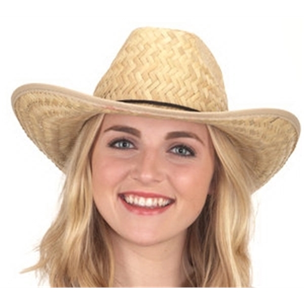 Straw Western Cowboy Hat. Packed 6 dozen. Must be ordered in... from ASI 63090 Jacobson Hat Co Inc / J Hats®