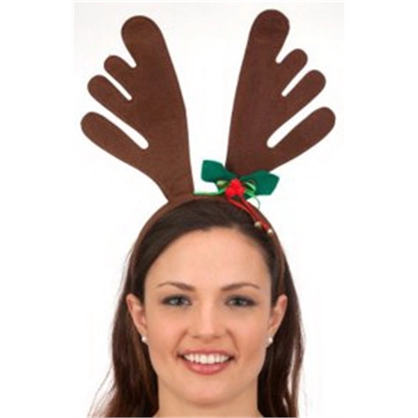 Felt Reindeer Antlers w/Holly Trim. Packed 2 dozen. Must be ordered... from ASI 63090 Jacobson Hat Co Inc / J Hats®