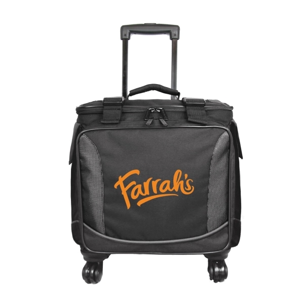 Bottle Cooler made of 600 Denier Polyester with tech dot trim.... from ASI 57702 GoodHopeBags, Inc.