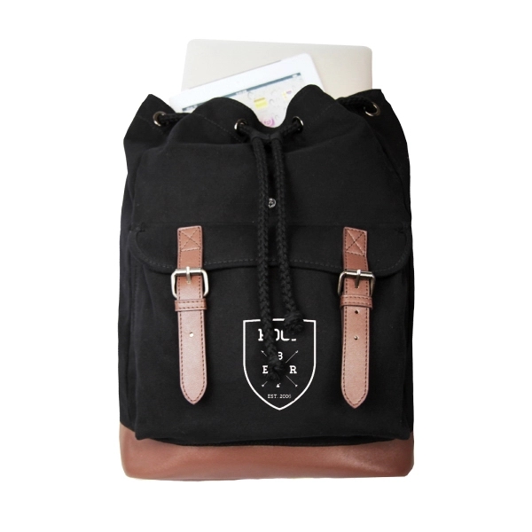 Made of 14oz cotton canvas with simulated leather... from ASI 57702 GoodHopeBags, Inc.