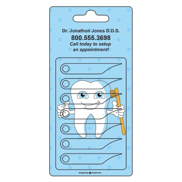 Tooth Pick Card.... from ASI 75629 PSI Plastic Graphics / Plastic Graphics PSI