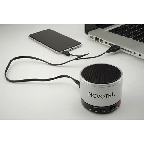 Rechargeable Bluetooth speaker with heavy aluminum casing and anti-slip base. Paige.... from ASI 90075 ZZ DROPPED - Sunscope / Sunscope®