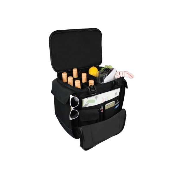 Bottle Cooler made of 600 Denier Polyester with tech dot trim.... from ASI 57702 GoodHopeBags, Inc.