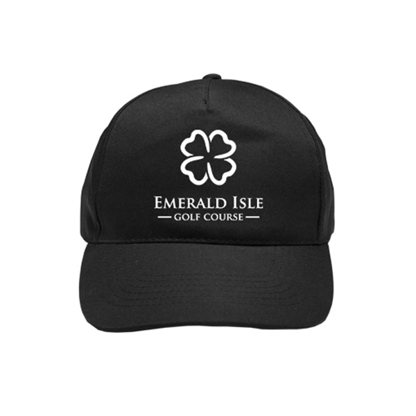 Five-panel unconstructed cap with hook & loop closure, curved visor, and... from ASI 39552 BEL Promo