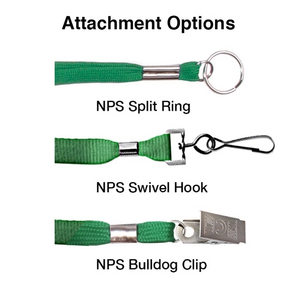 Available same day! Blank flat braided non-breakaway lanyards with a split... from ASI 79898 Promovision / PROMOVISION
