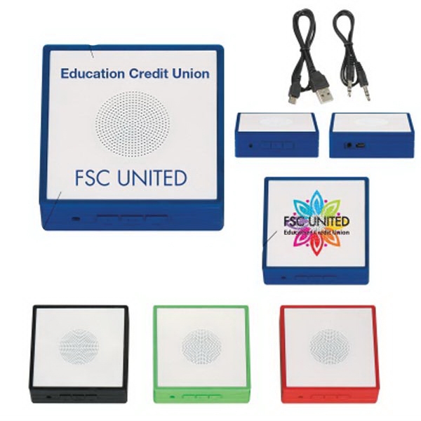 Tile Speaker.  Wireless Speaker Featuring High Definition Bluetooth  3.0... from ASI 61125 Hit Promotional Products / Hit 