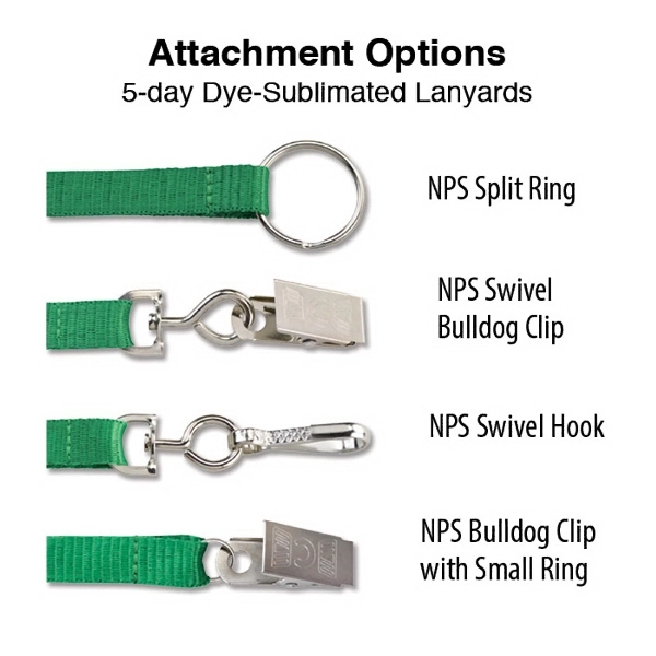 Top quality, full color, dye-sublimated custom lanyards available in 5 days!... from ASI 79898 Promovision / PROMOVISION