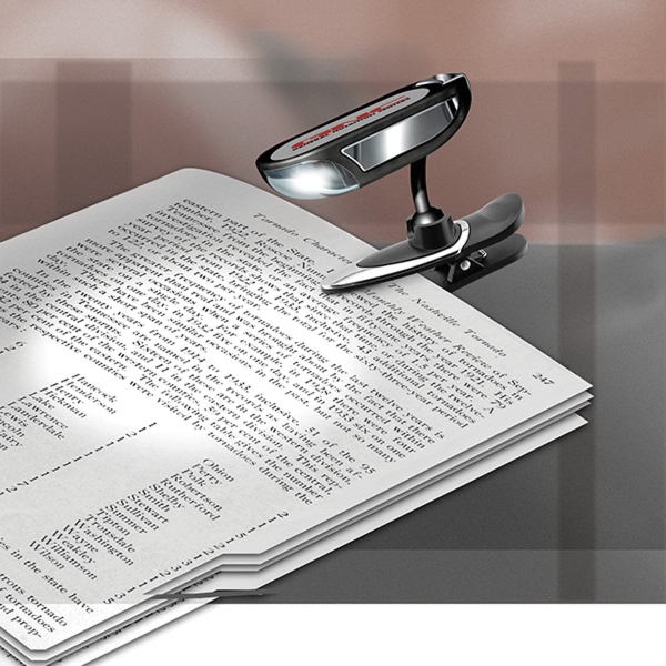 LED clip-on book light features a wide angle light.... from ASI 90075 ZZ DROPPED - Sunscope / Sunscope (R)
