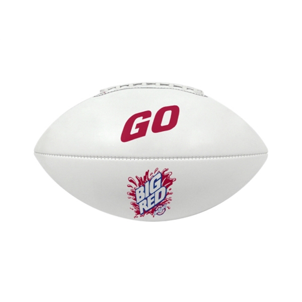 Official size football (11.5") features white & brown synthetic leather panels.... from ASI 37865 Baden Sports Inc / Baden