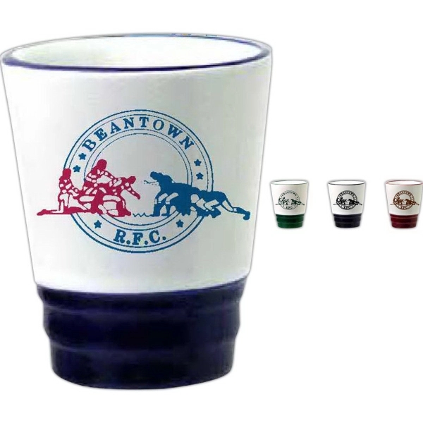 1.5 Oz. Heartland Ceramic Shot available in four colors.... from ASI 74245 Nordic Co Inc / Nordic Nordic Promos