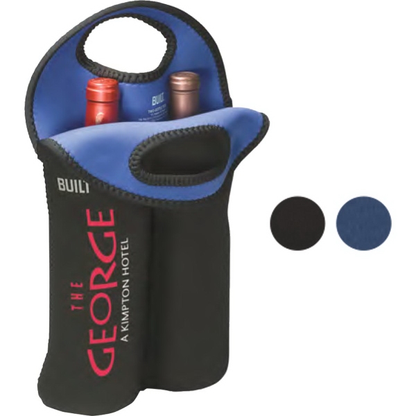 Two bottle tote bag designed to insulate two 750 ml to... from ASI 34063 alphabroder