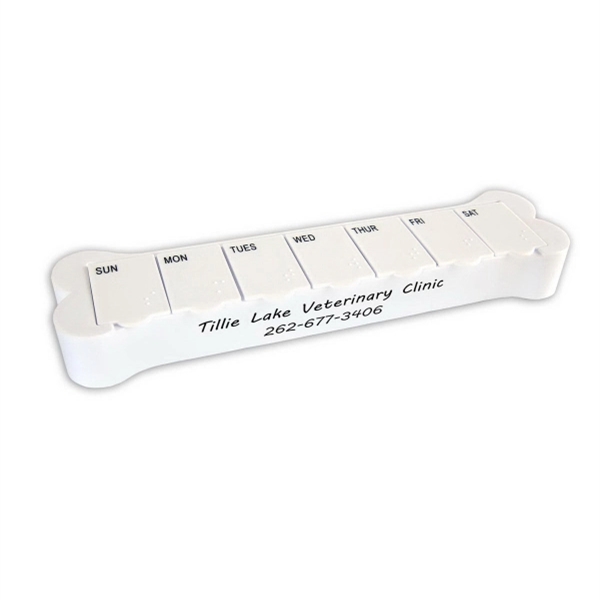 Pill box with seven days of the week that's jumbo-sized and... from ASI 92980 WOV-IN® / Promopet