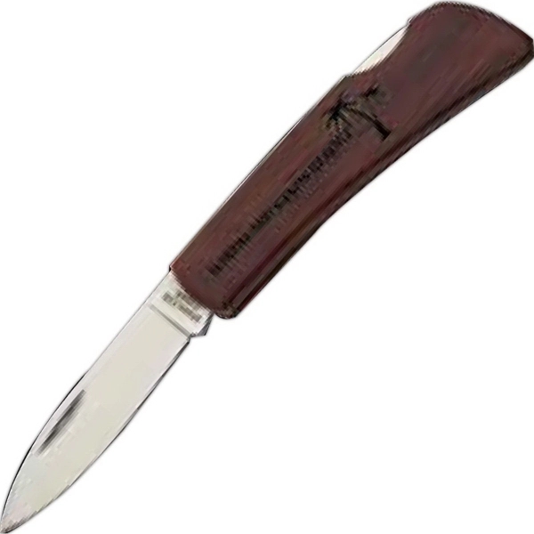 3" Wood handle lockback knife  Features a 2 1/2" stainless... from ASI 93130 Utica Cutlery Co/Kutmaster 400 Line / KutMaster™