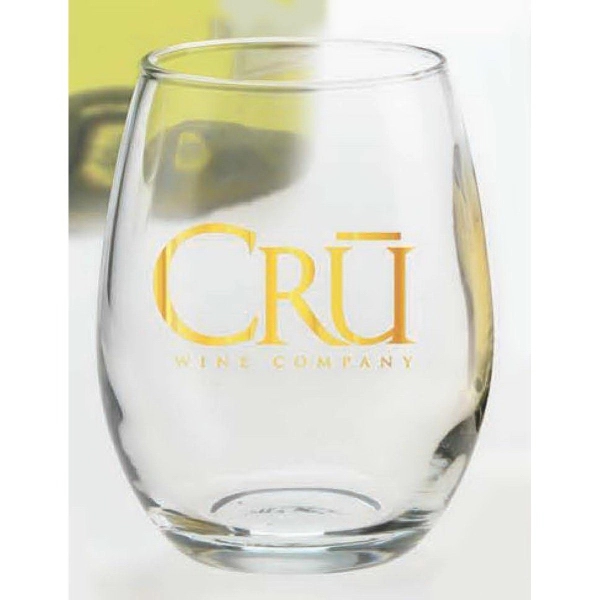 9 oz. stemless red wine glass with rounded design and customization.... from ASI 71920 Moderne Glass Company Inc / Glass America®