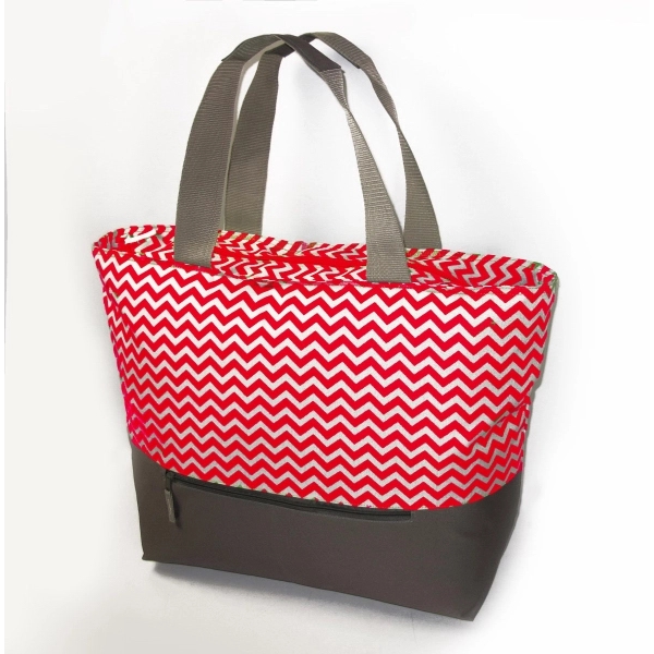 Beach tote bag with front pocket, 22'' x 17" x ... from ASI 34046 Allcasion Travelware Co