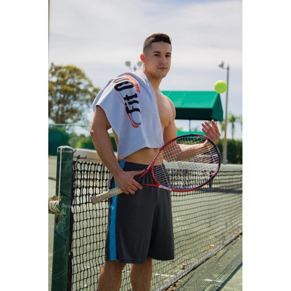 16" x 25" sport towel made of heavyweight, dobby hemmed, terry... from ASI 79750 Pro Towels