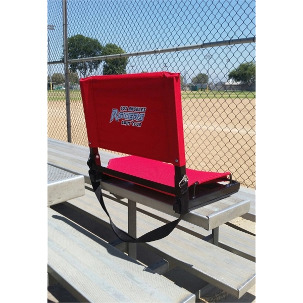 Foldable stadium seat with strong metal frame and shoulder strap.... from ASI 34046 Allcasion Travelware Co