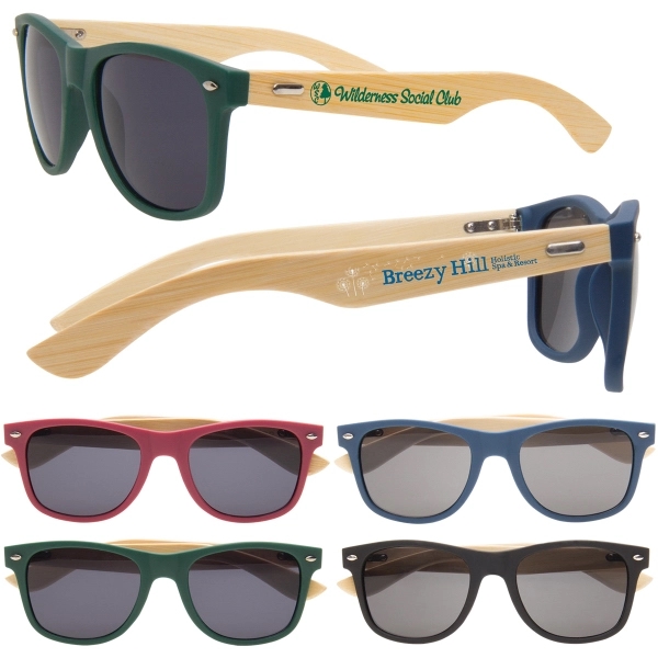 Customizable sunglasses made with 100% renewable bamboo with shatter-resistant lenses.... from ASI 62190 Illini