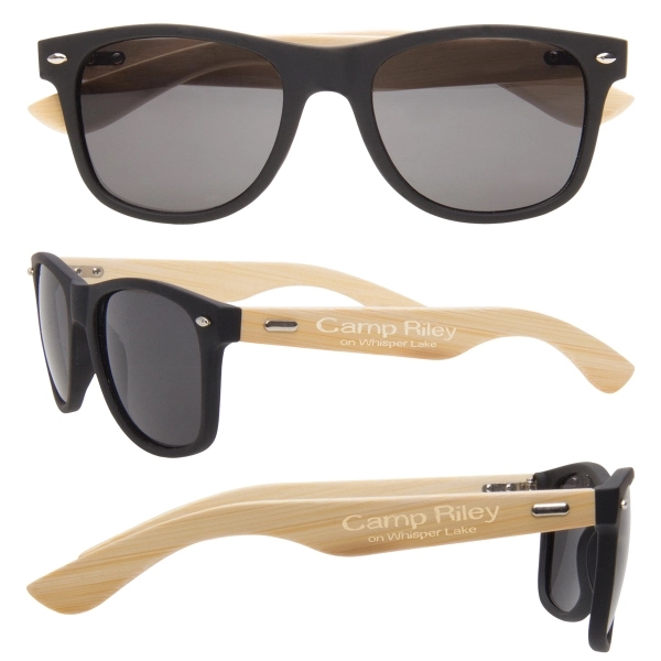 Customizable sunglasses made with 100% renewable bamboo with shatter-resistant lenses.... from ASI 62190 Illini