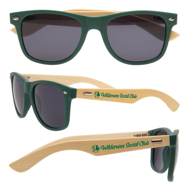 Customizable sunglasses made with 100% renewable bamboo with shatter-resistant lenses.... from ASI 62190 Illini
