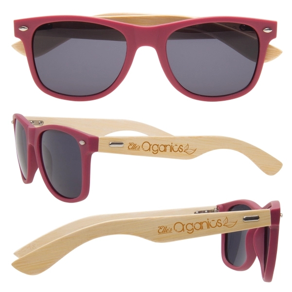 Customizable sunglasses made with 100% renewable bamboo with shatter-resistant lenses.... from ASI 62190 Illini