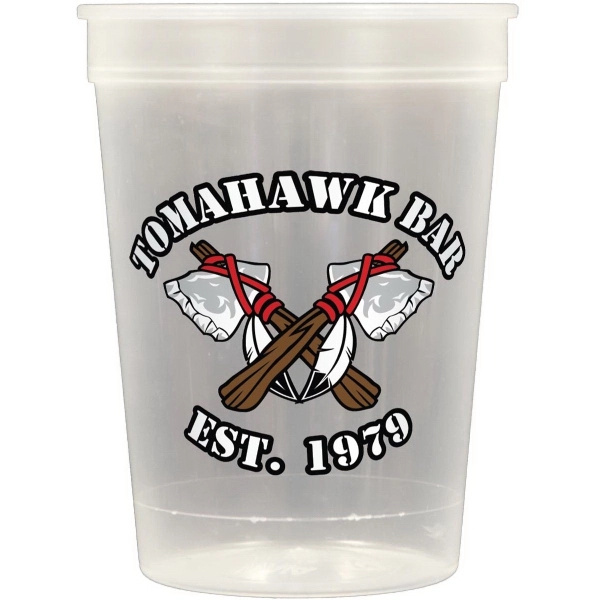 12 oz. spot color stadium style plastic cup. Available on white... from ASI 79541 Print Appeal,Inc. / Print Appeal