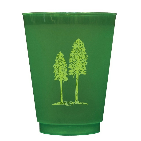 Color shatterproof plastic disposable cup. Unique frosted, textured finish.... from ASI 79541 Print Appeal,Inc. / Print Appeal