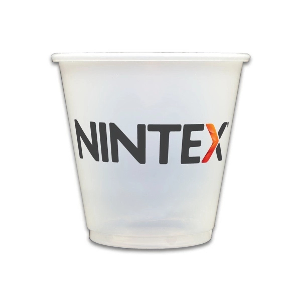 Clear soft plastic cups.  Lids available for all sizes except... from ASI 79541 Print Appeal,Inc. / Print Appeal