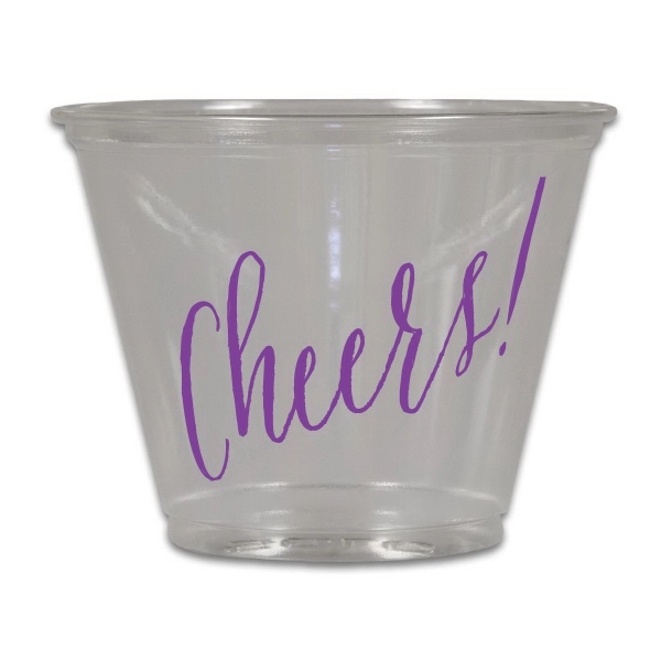 Clear soft plastic cups.  Lids available for all sizes except... from ASI 79541 Print Appeal,Inc. / Print Appeal