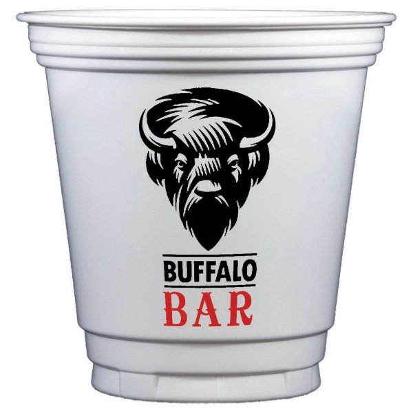 Spot Color White/Clear Soft Plastic Cups. 2-sided and wrapped designs available.... from ASI 79541 Print Appeal,Inc. / Print Appeal