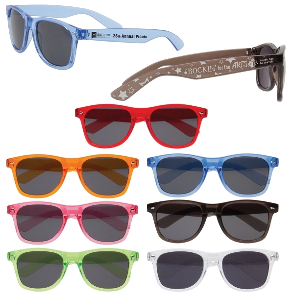 Translucent sunglasses with shatter resistant lenses and customization.... from ASI 62190 Illini
