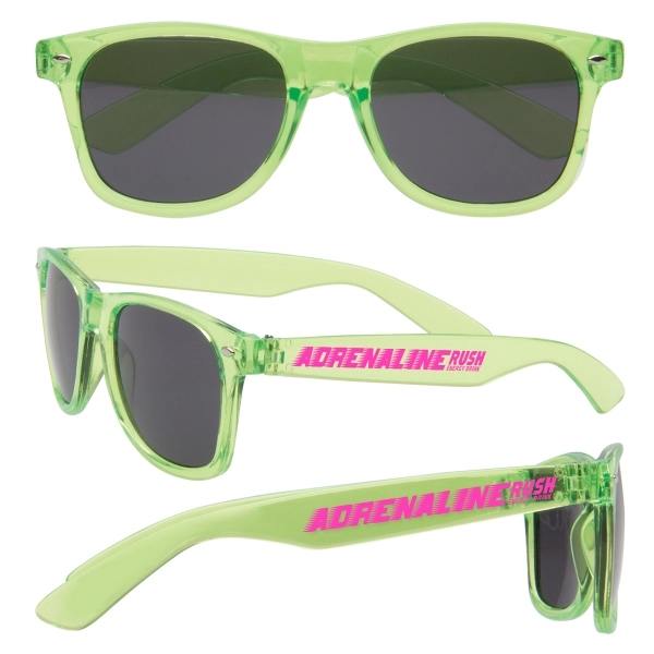 Translucent sunglasses with shatter resistant lenses and customization.... from ASI 62190 Illini