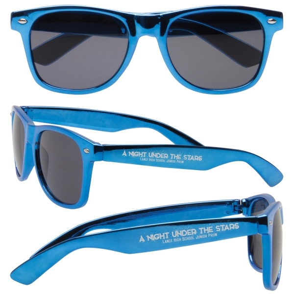 Metallic sunglasses with shatter-resistant frames and customization.... from ASI 62190 Illini